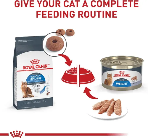 Vista 5 de Royal Canin Feline Care Nutrition Weight Care - Pan en salsa para gatos adultos, 5.1 onzas (paquete de 24)