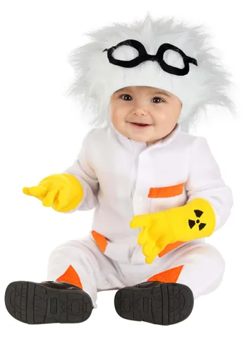Vista 3 de Disfraz de Doc Brown para Bebés Multicolor