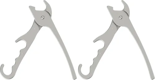 Vista 9 de Chef Pomodoro Pinza para bandeja de pizza resistente, alicates para bandeja
