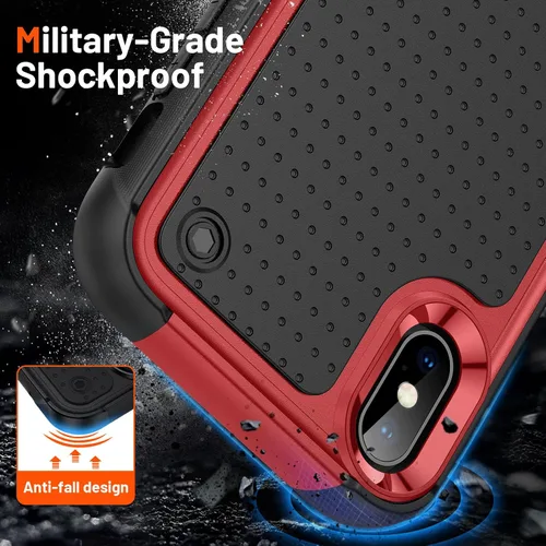 Vista 365 de Jeylly Funda para iPhone SE/Funda para iPhone 5S, Exterior de Plástico Duro que Absorbe Golpes + Interior de Silicona de Goma Defensor contra