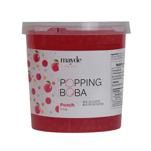 Vista 15 de Mayde Popping Boba Pearls para bebidas y postres, arándano, 7 libras