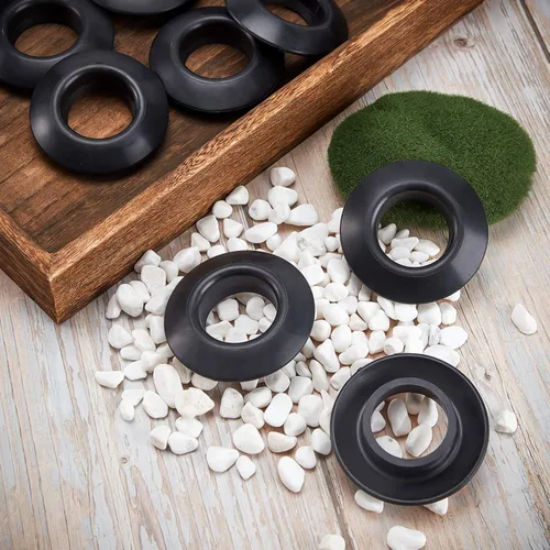 Vista 4 de Outus 12 piezas de goma Kayak Paddle Drip Rings Canoa Paddle Drip Ring para Kayak Paddle Accesorios