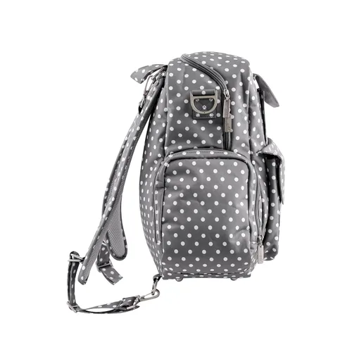 Vista 4 de JuJuBe Be Nurtured - Mochila grande para extractor de leche, colección clásica, lunares