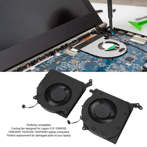 Vista 6 de Legion 5 15IMH05/15ARH05 Ventilador de refrigeración para CPU y GPU, 4 pines CC 5V