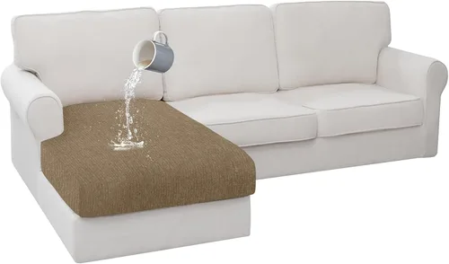 Vista 101 de Fundas de cojín impermeables para sofá, funda elástica lavable con diseño elástico antideslizante, protector de muebles para mascotas y niños