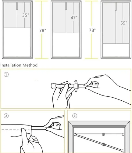 Vista 3 de Leowefowa Cortina tradicional japonesa Noren para tratamiento de ventana, tapiz de poliéster para cortinas divisoras de habitación, cocina