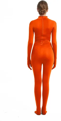 Vista 5 de Full Bodysuit - Disfraz de mujer sin capucha de elastano, leotardo, traje Zentai
