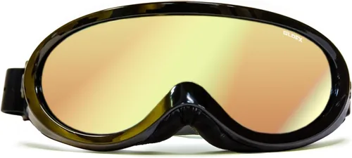 Vista 8 de GloFX Gafas de esquí - Gafas reflectantes Cyberpunk, diseño de cara completa, acolchado de espuma cómodo, correa ajustable, protección UV