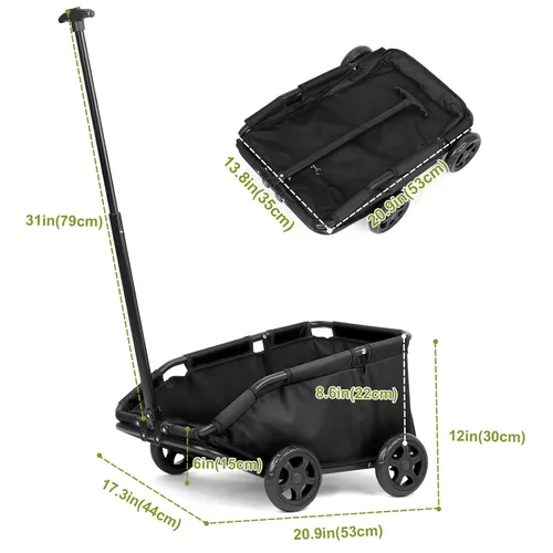 Vista 3 de Mini cochecitos para perros para mini mascotas, carritos de compras multifuncionales plegables con mango extensible, cojín integrado y cuerda