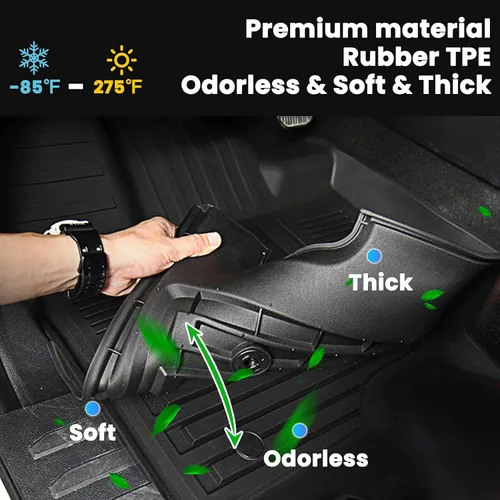 Vista 3 de Alfombrillas para Todo Clima Alfombrilla de Carga Compatibles con Jeep Grand Cherokee (WL Incluye 4xe, No WK2 o WL75) 2022-2025 Solo 5 Asientos