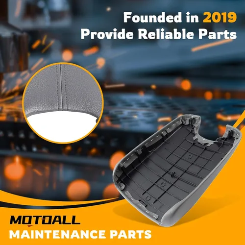 Vista 5 de MOTOALL Tapa de cuero para reposabrazos de consola central de automóvil, para Honda Accord 2008 2009 2010 2011 2012 Honda Accord cuero sintético