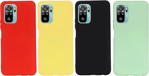 Vista 7 de Funda para Xiaomi Redmi Note 10S, funda protectora de silicona líquida para Xiaomi Redmi Note 10S con cordón de silicona, cubierta delgada y suave a