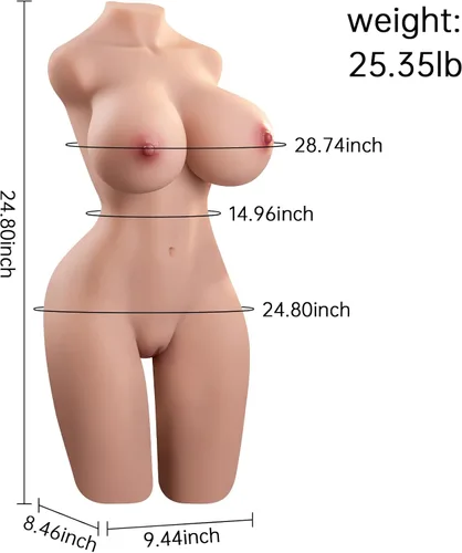 Vista 2 de muñecas para adultos Masterburters Masculino de Silicona Cuerpo Completo