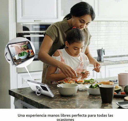 Vista 6 de Silverback Funda transparente para Samsung Galaxy S20 Ultra con soporte