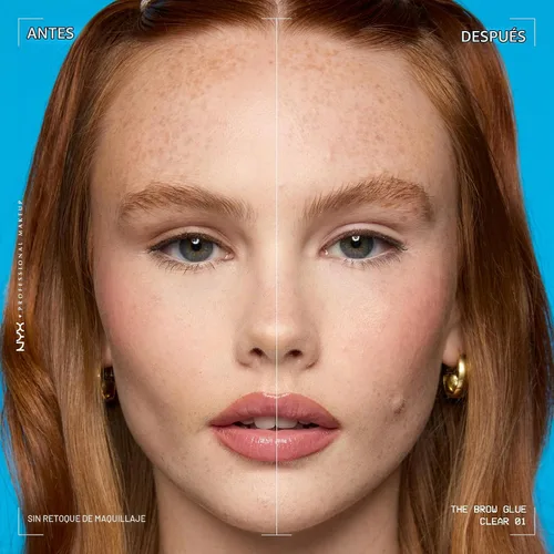 Vista 6 de NYX PROFESSIONAL MAKEUP - El pegamento para cejas, gel para cejas de fijación extrema - Transparente 01 Transparente