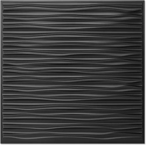 Vista 14 de Art3dwallpanels Azulejos de techo 24 x 24, paquete de 12, blanco Ola Blanco