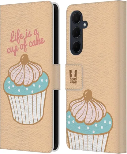 Vista 330 de Head Case Designs Assortment Cupcakes Happiness Leather Wallet Case Compatible with Samsung Galaxy A07 4G Surtido