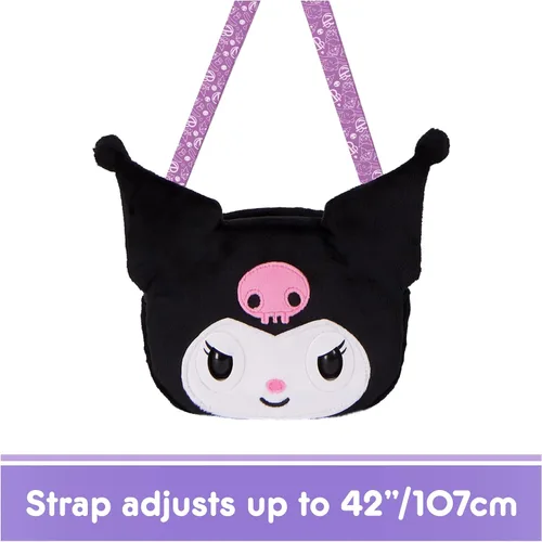 Vista 9 de Purse Pets, Sanrio Hello Kitty and Friends, Kuromi - Juguete interactivo para mascotas y bolso cruzado kawaii, más de 30 sonidos y reacciones