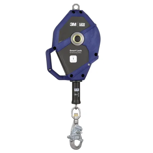Vista 6 de 3M DBI-SALA Smart Lock Autoretráctil Lifeline 3503875, cable de acero inoxidable, 25 pies (24.9 ft), Clase 1