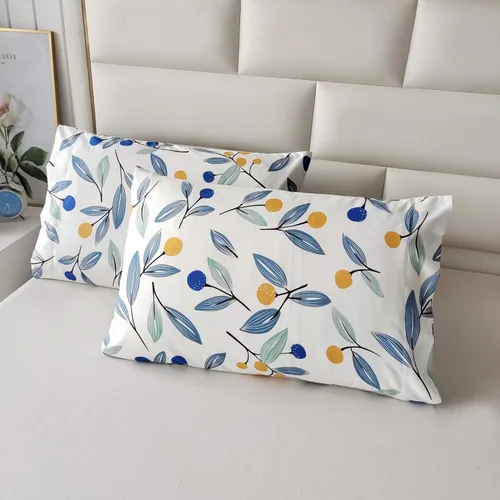 Vista 3 de SDIII - Juego de edredón de 3 piezas, tamaño twin, floral azul, de microfibra suave y ligera, edredón floral azul, juego de ropa de cama vintage