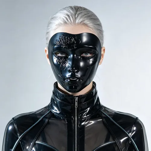 Vista 6 de Oyolan Shining Cyborg Full Face Mask Venetian Party Mask