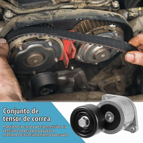 Vista 3 de X AUTOHAUX Conjunto de polea tensor de correa 252812GGB3 para Kia Optima 2016-2020 para Kia Sorento 2016-2020 Tensor Serpentine