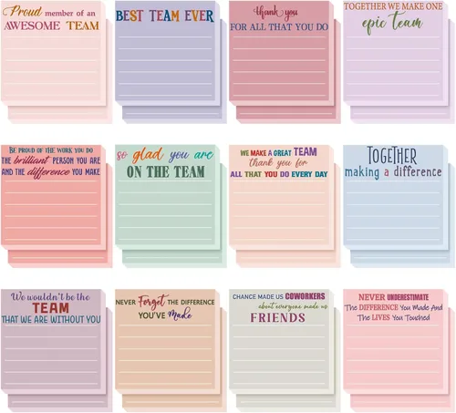 Vista 74 de Yinder 12 notas adhesivas inspiradoras, bonitas notas adhesivas motivacionales, regalos de agradecimiento a los empleados, a granel para profesores