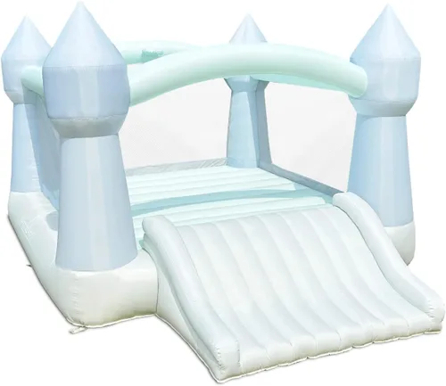 Vista 11 de Bounceland Party Castle Daydreamer Cloud Bounce House, 16.4 pies de largo x 13.1 pies de ancho x 9.3 pies de alto, aro de baloncesto, soplador