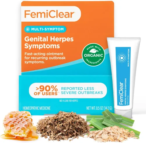 Vista 11 de FemiClear Cuidado femenino completo, lavado suave y crema para aliviar el herpes - Ingredientes naturales para mayor comodidad