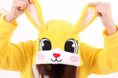 Vista 5 de Honeystore Pijama unisex cálida para adultos, cosplay, conejo, ropa para el hogar