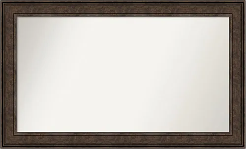 Vista 814 de Amanti Art Espejo de pared personalizado no biselado (25 x 25 pulgadas), marco de bronce acentuado, varios tamaños personalizados, espejo de baño