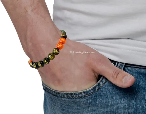 Vista 330 de Amazing Gemstone Crystal Bracelet for Women Men's Gifts - Protection Healing Crystal Bracelet - 8mm Gemstone Beaded Stretchable Bracelet Pulseras