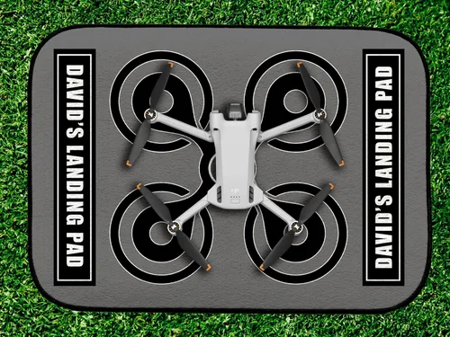 Vista 2 de Artylicious Almohadilla de aterrizaje personalizada para drones – Almohadilla gris de 17.3 in x 12.6 in DP102, Mavic 3, Mavic Air 2/2S, Mavic Mini
