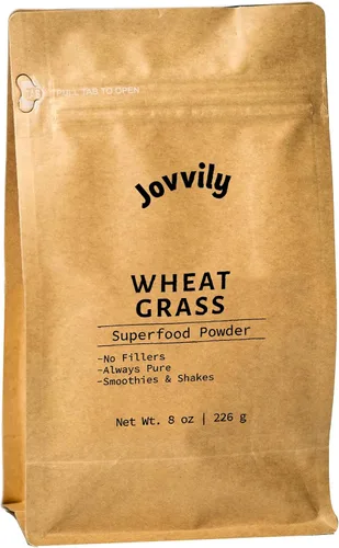 Vista 6 de Jovvily Polvo de hierba de trigo - 1 lb - Superalimento - Sin rellenos - Batidos y batidos