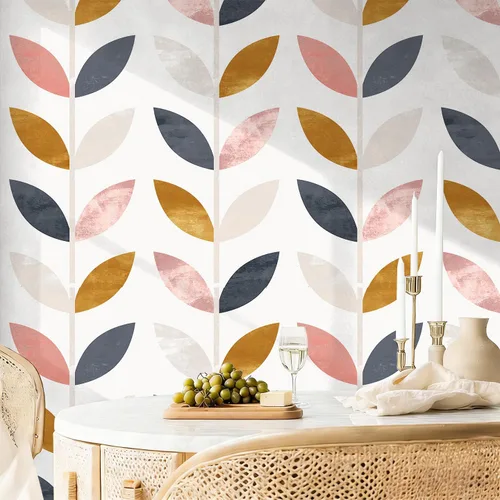 Vista 14 de Floralplus Papel tapiz autoadhesivo de hojas de eucalipto bohemio para baño, apto para inquilinos, papel tapiz extraíble, papel adhesivo adhesivo