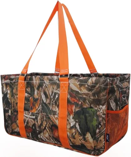 Vista 87 de NGIL Bolsa de comestibles reutilizable extra grande plegable de gran tamaño para comestibles, almacenamiento, picnic, playa, Estampado de vaca
