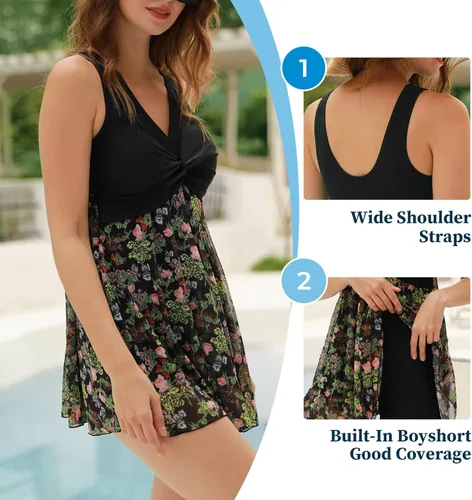 Vista 3 de MiYang Traje de baño acolchado de cintura alta para mujer de talla grande