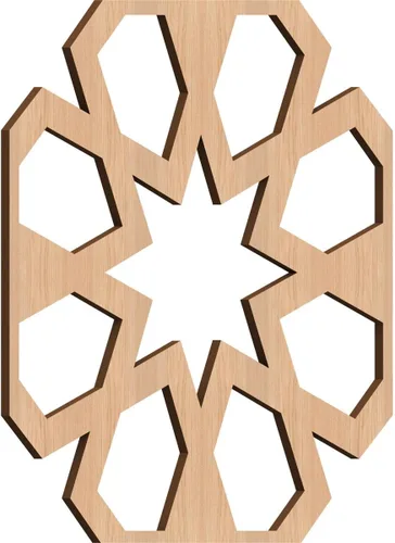 Vista 28 de Jackson Decorative Fretwork Wood Wall Panels, Large, 23 3/8" W x 23 3/8" H x 1/4" T, Cherry