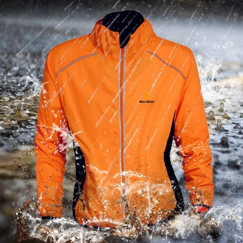 Vista 7 de Chaqueta de ciclismo, chaleco de jersey, chaqueta cortavientos, ropa deportiva al aire libre