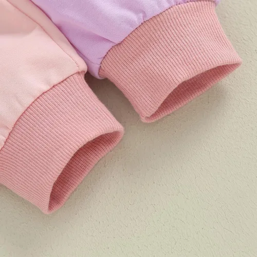 Vista 8 de Fernvia Ropa para bebé niña de 3, 6, 9, 12, 18 y 24 meses, conjuntos de sudadera de manga larga + pantalones