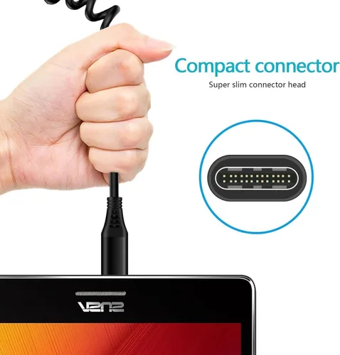 Vista 3 de Cargador de coche para iPhone 16 17 15Pro Max, 15 Plus, 15 +, 15 +, 15 Ultra Car Carplay, cable USB a USB C, cable retráctil de 5 pies, paquete de 2