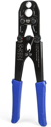 Vista 9 de IWISS/iCrimp - Kit de herramientas de engarzado de anillo de cobre para tubería PEX para anillos de crimpado de 1/2 pulgada, 3/4 pulgada, cumple