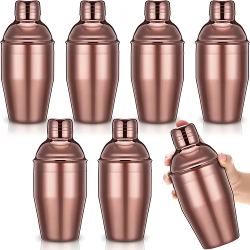 Vista 13 de Nitial Coctelera profesional de acero inoxidable, 6 unidades, mezclador de bebidas Martini, colador integrado para barman sin fugas, mezclador
