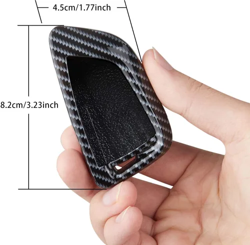 Vista 2 de TOMALL Funda para llavero de fibra de carbono para X1 X3 X5 X6 F48 G01 F15 F16 y nueva serie 3 nueva serie 5 serie 7, Fibra de carbono