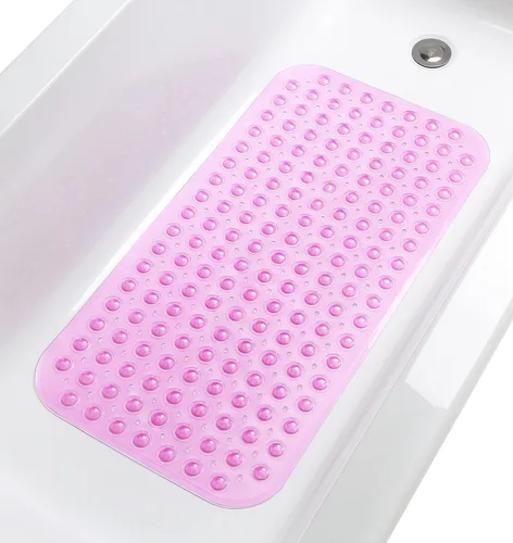 Vista 12 de Tapete de ducha antideslizante de 20"x20" (solo duchas lisas/sin textura, no para sobre desagüe) Seguro, limpio, lavable a máquina, agarre superior