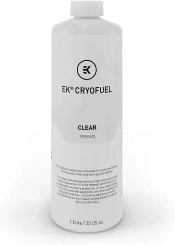 Vista 2 de EK WB EK-CryoFuel - Refrigerante transparente de premezcla (2L) + limpiador de bucle + paquete de concentrado superflush