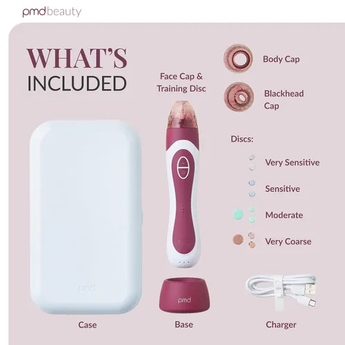 Vista 7 de PMD Beauty Personal Microderm Elite Pro - At-Home Use, Facial Exfoliator Tool, Microdermabrasion Machine Kit for Face and Body Skincare