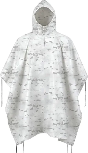 Vista 6 de Poncho de lluvia de camuflaje, abrigo impermeable multiusos