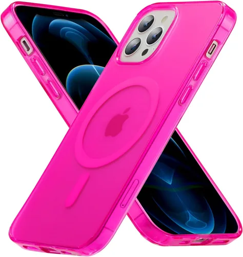 Vista 44 de Funda magnética fuerte para iPhone 12 Pro Max [Protección de grado militar de 10 pies] Compatible con MagSafe, funda protectora a prueba de golpes