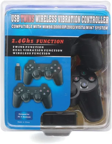 Vista 9 de C-Zone 24GHz USB Twins - Control inalámbrico de juego Gamepad con caja de TV WIN982000X2003VISTAWIN7 SYSTEM